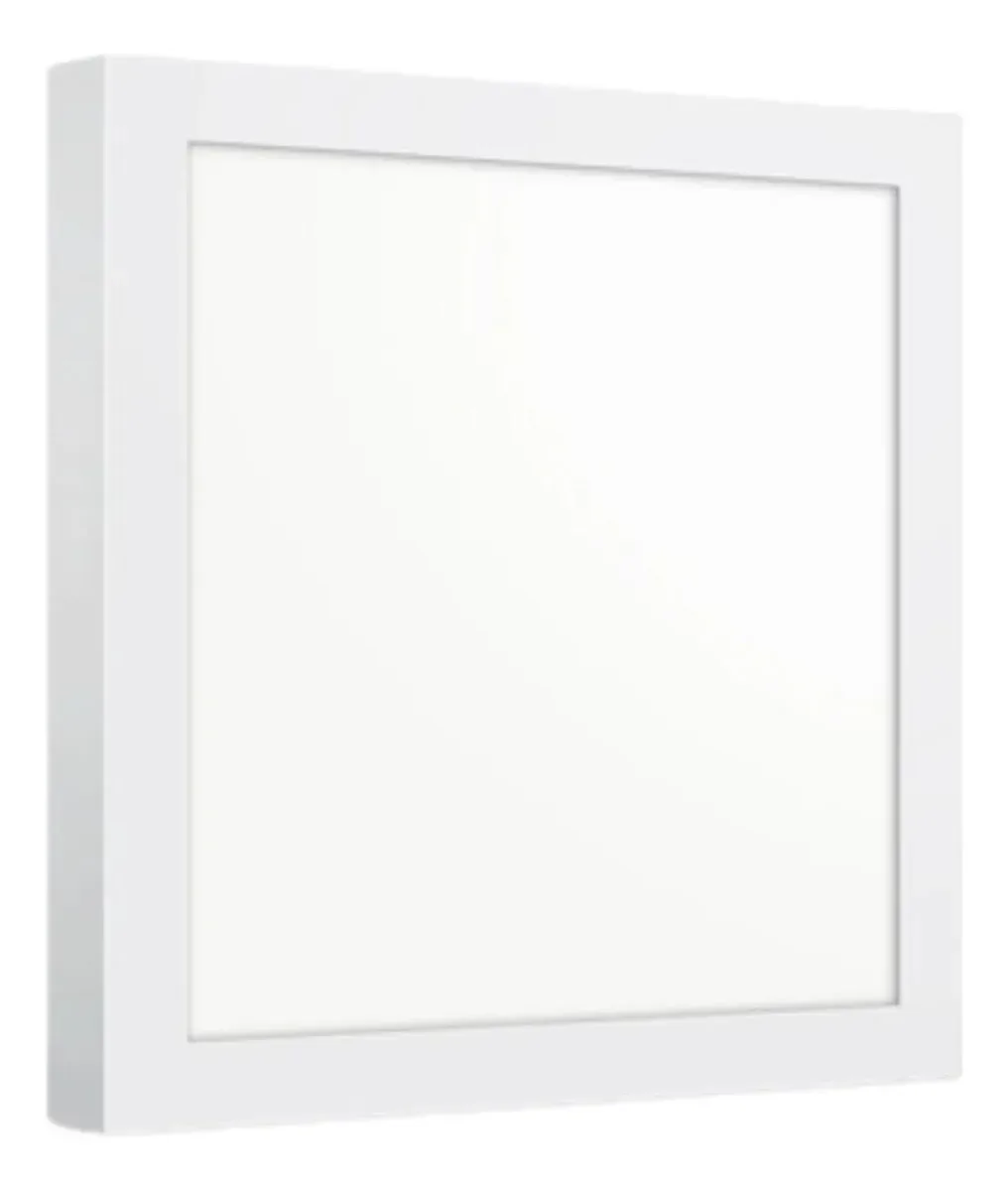 PLAFON LED QUAD. SOBREPOR 6500K 18W