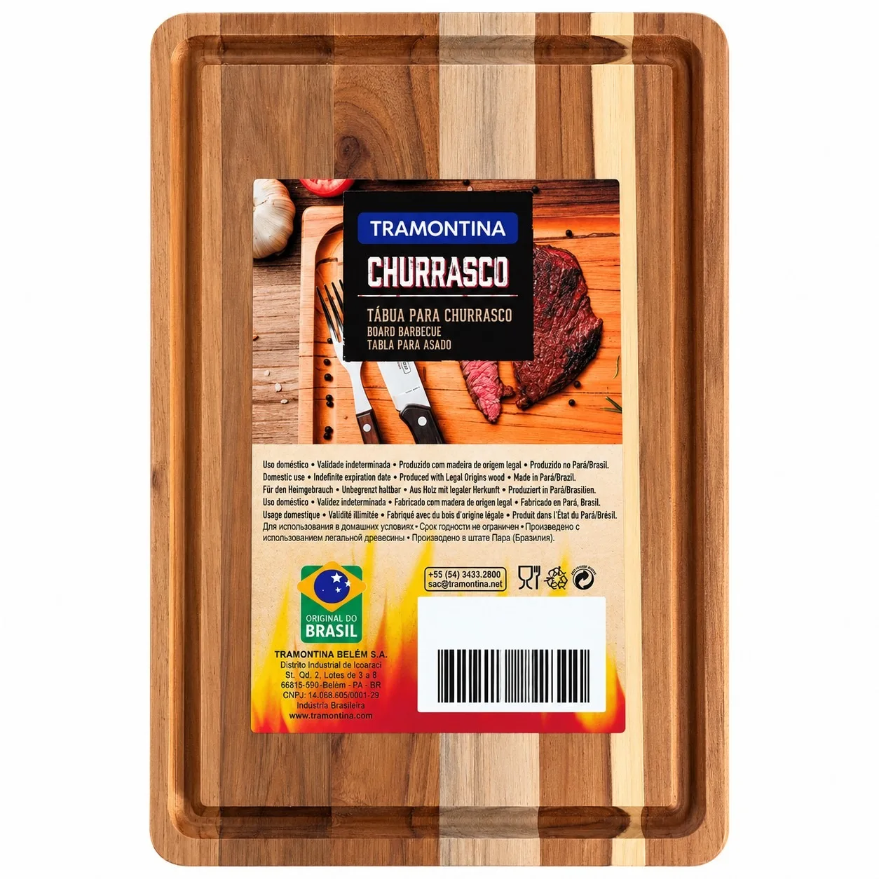 Tabua Churrasco Retang. 330x200